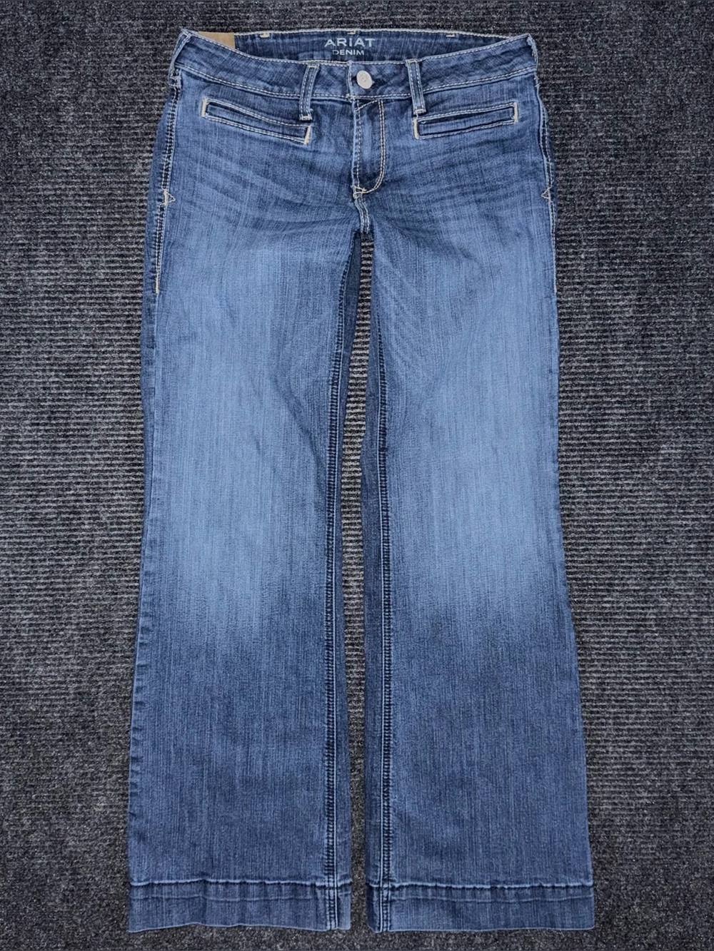 Ariat Trouser Mid Rise Stretch Lucy Wide Leg Jeans Women’s 30 R 10028925
